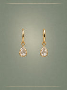 Pendulum Diamond & Gold Hoop Earrings