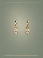 The Dewdrop Oval Cut 1ct Diamond Earrings