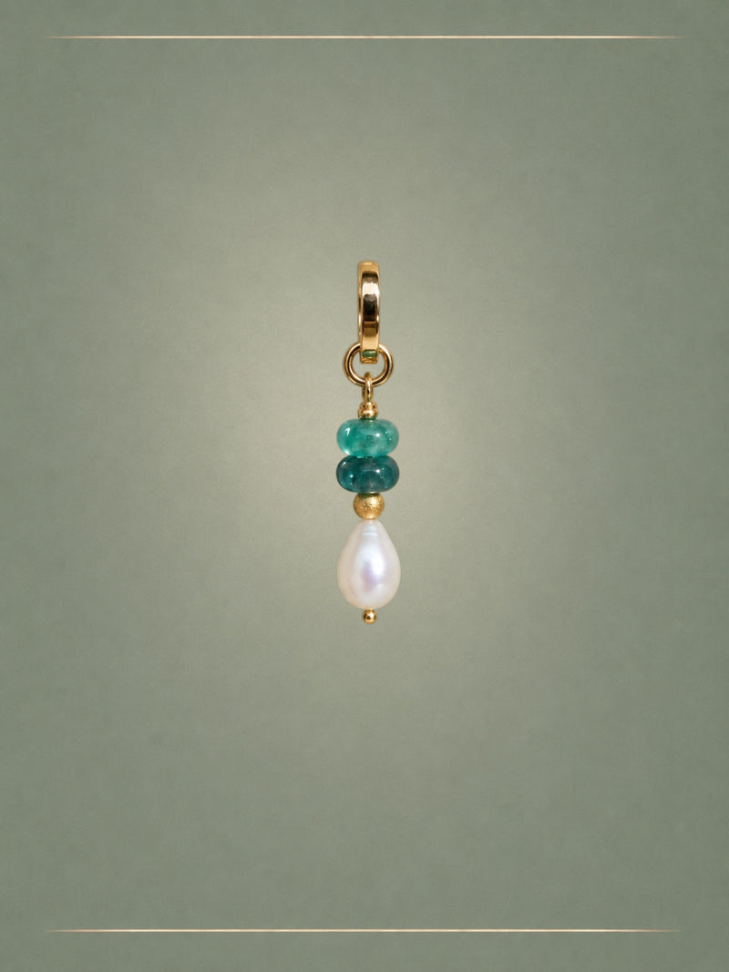 The Baleh Emerald, Pearl & Gold Pendant