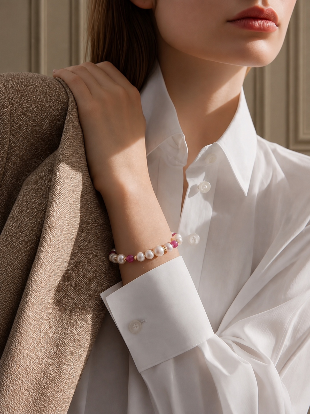 Ruby Tide Bracelet