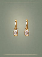 The Dewdrop Emerald Cut 1ct Diamond Earrings