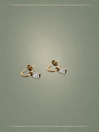 The Dewdrop Emerald Cut 1ct Diamond Earrings