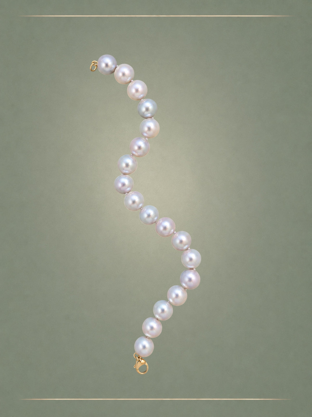 Men's Shake Things Up Grey Pearl Bracelet
