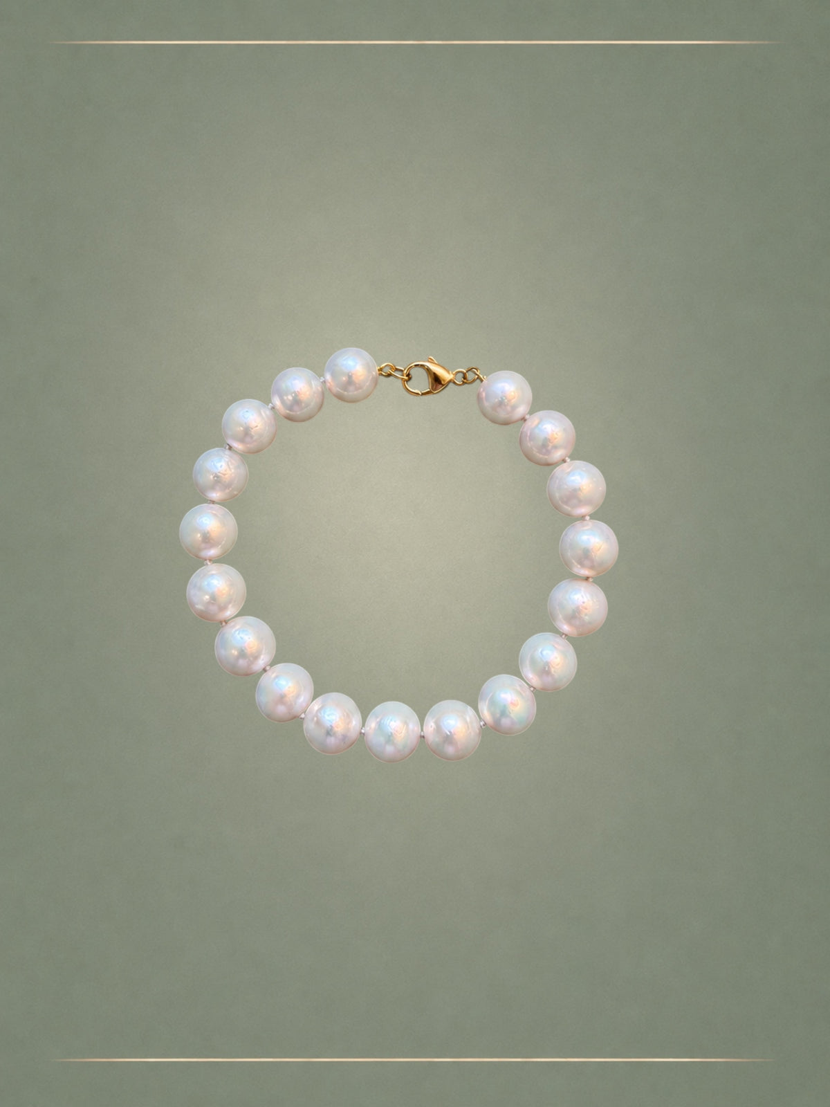 Men's Shake Things Up Grey Pearl Bracelet