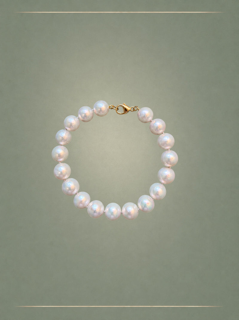 Men's Shake Things Up Grey Pearl Bracelet