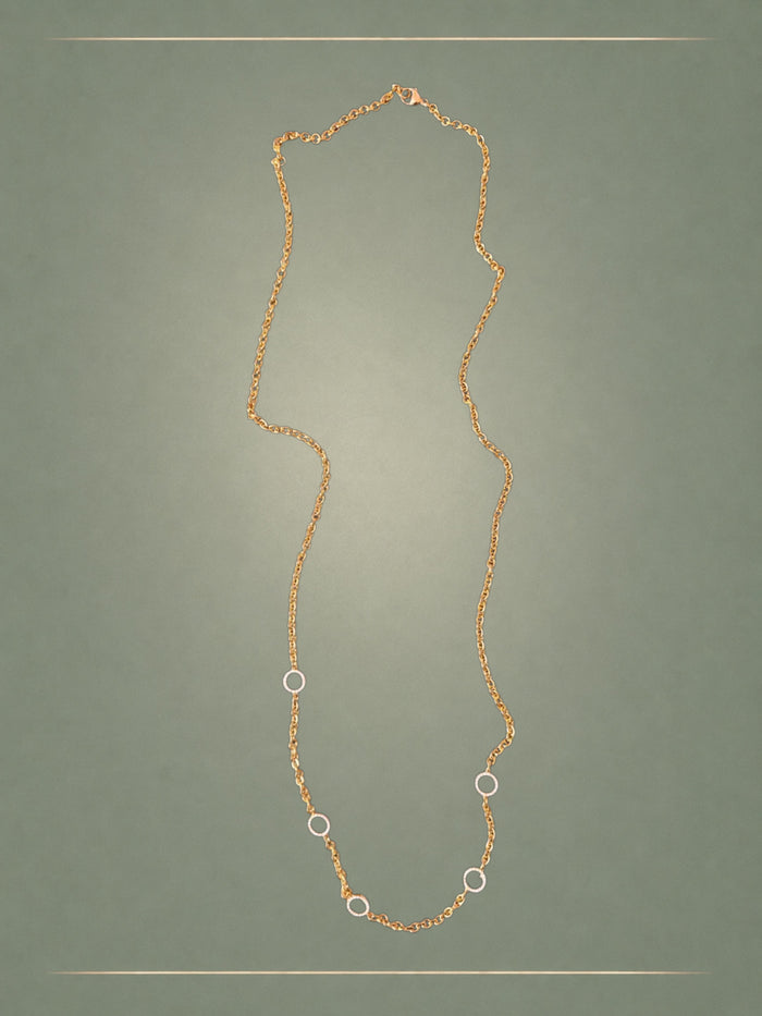 Gold & Diamond Belcher Necklace