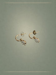 The Dewdrop Oval Cut 1ct Diamond Earrings