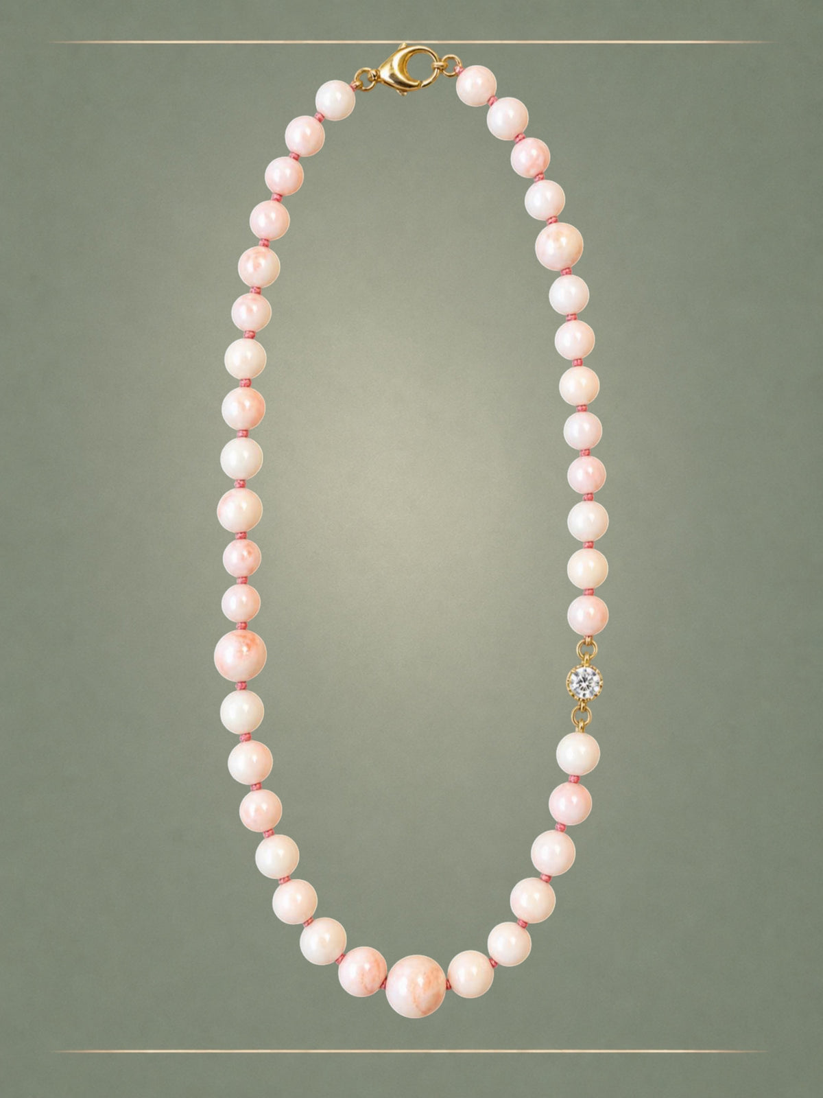 Angel Skin Coral & Ice Necklace