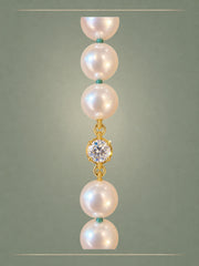 Hanadama Akoya Pearl & Diamond Collier