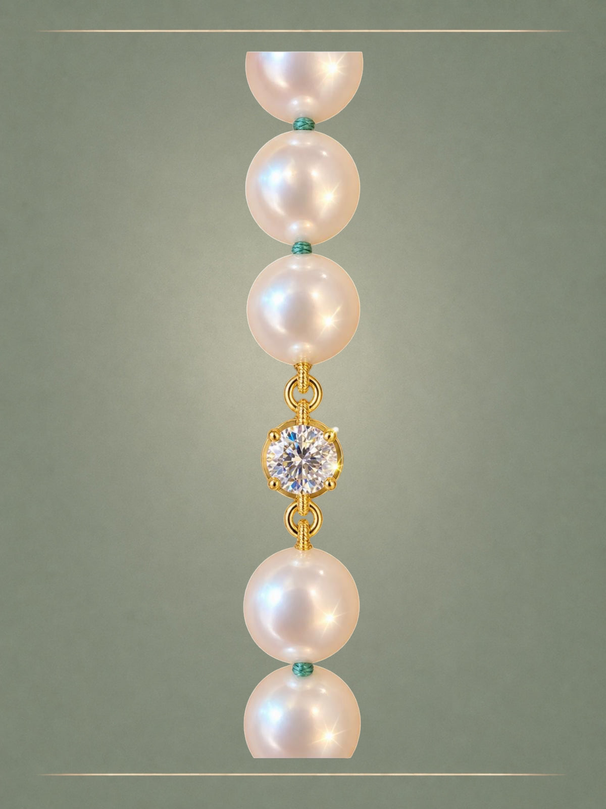 Hanadama Akoya Pearl & Diamond Collier