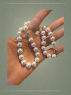 Hanadama Akoya Pearl & Diamond Collier
