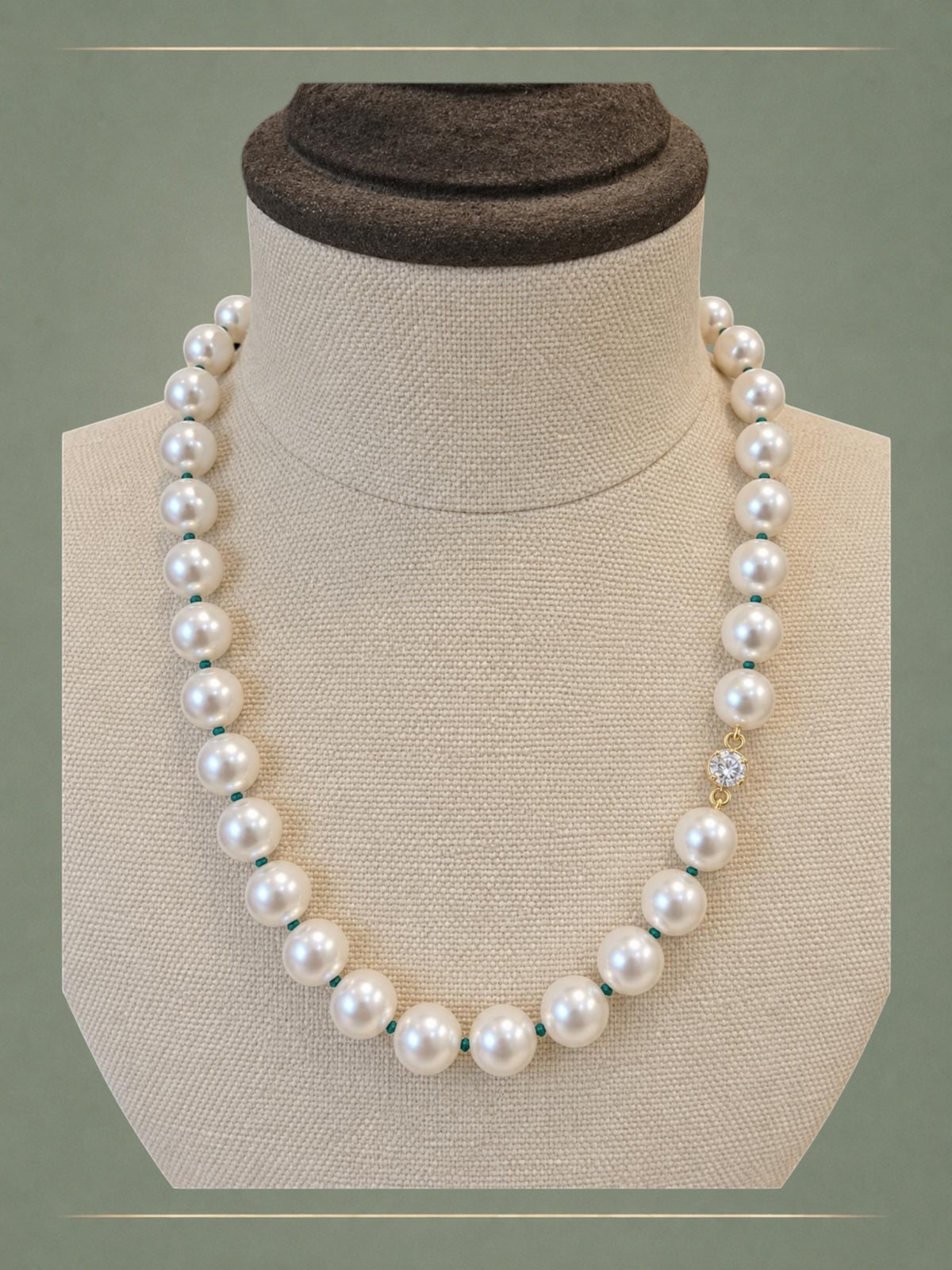 Hanadama Akoya Pearl & Diamond Collier