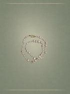 The Lustre Green Thread & Gold Eucalyptus Necklace