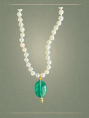Infinite Emerald Drop Necklace