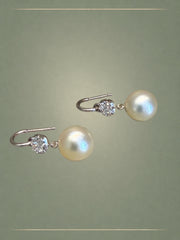 Luminary South Sea Pearl, Diamond & Gold Hoop Earrings