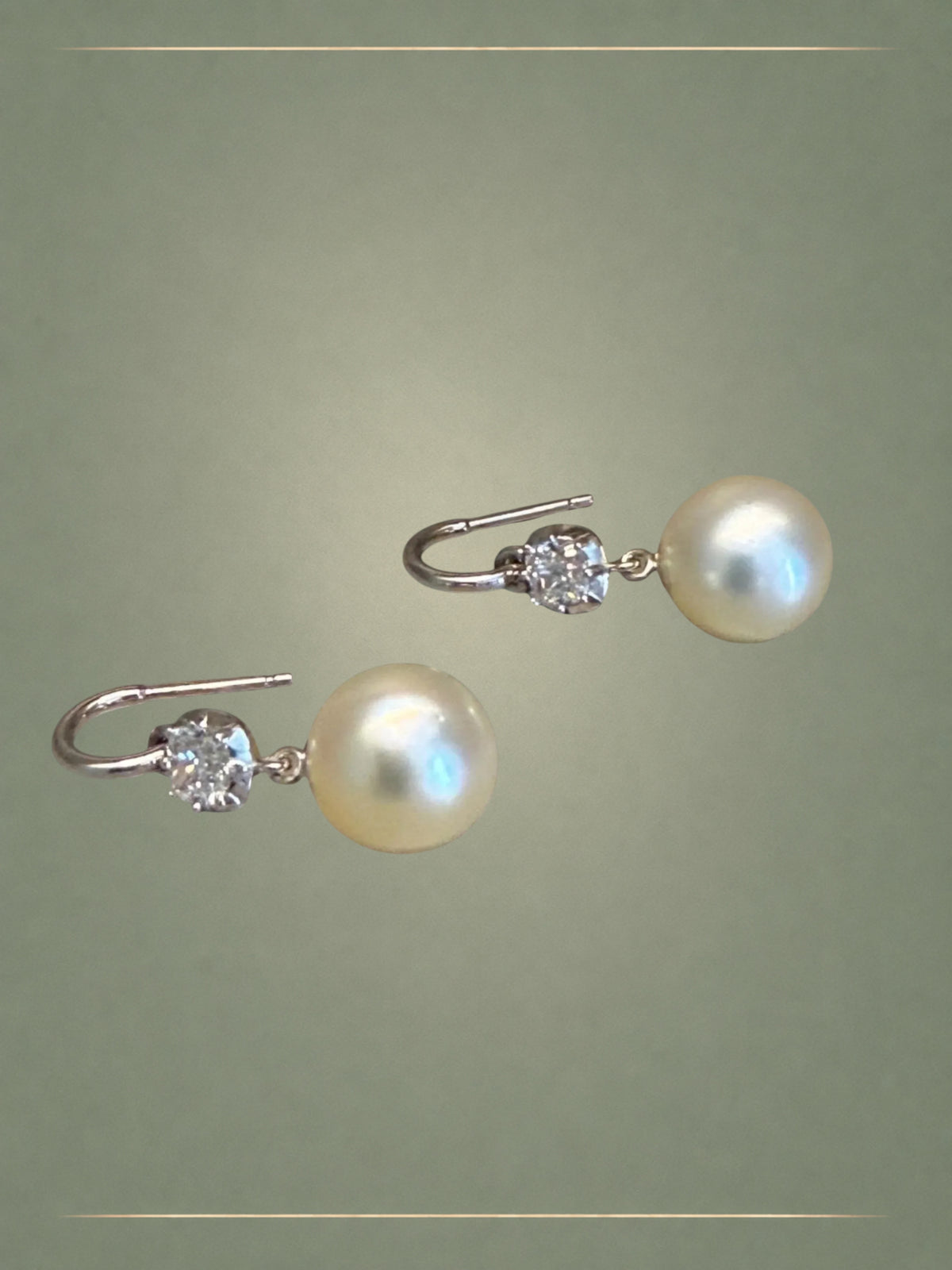 Luminary South Sea Pearl, Diamond & Gold Hoop Earrings