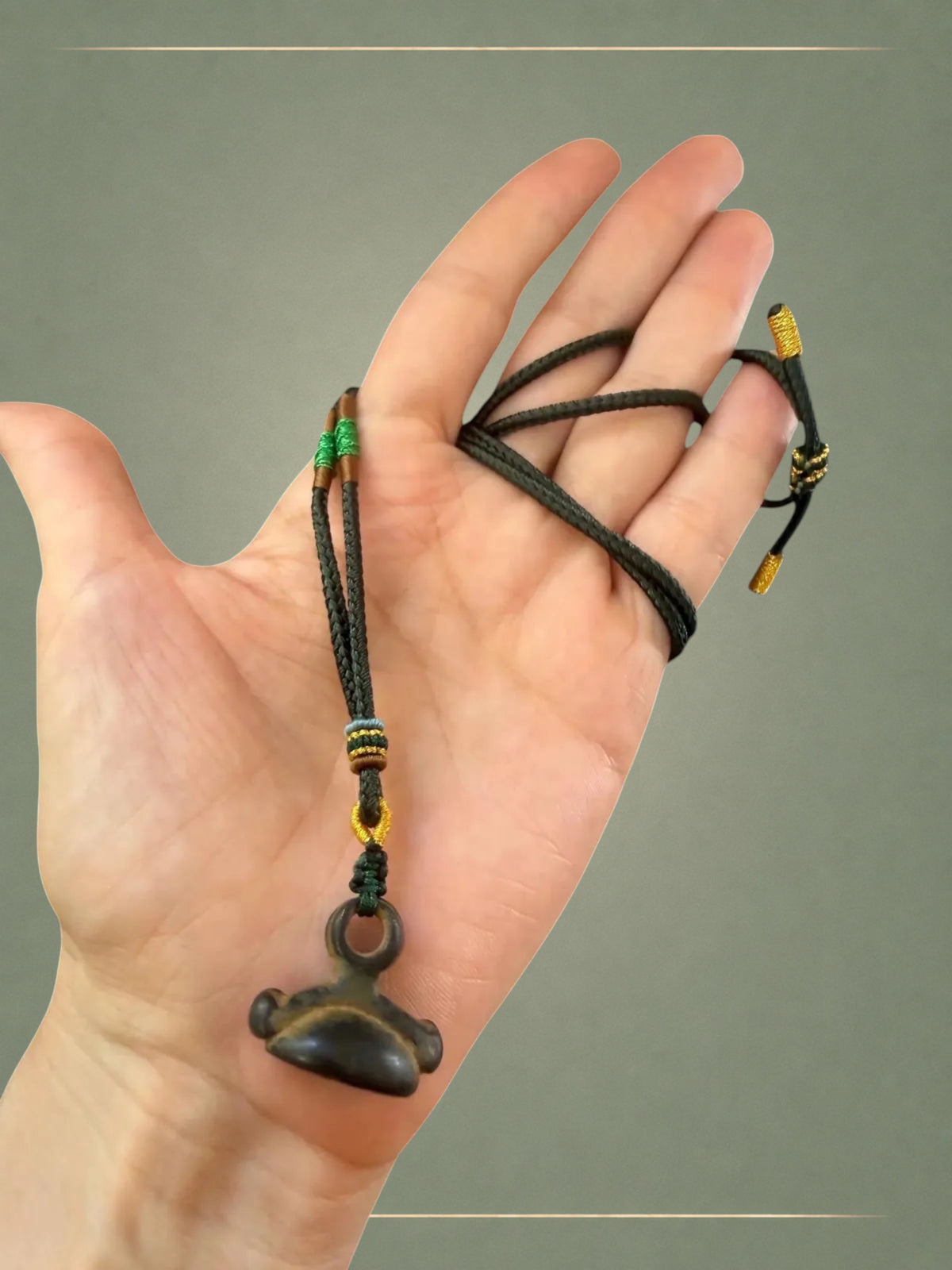Imperial Phoenician Bronze Scarab Pendant