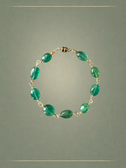 Monolith Emerald & Gold Bracelet