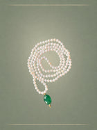 Infinite Emerald Drop Necklace
