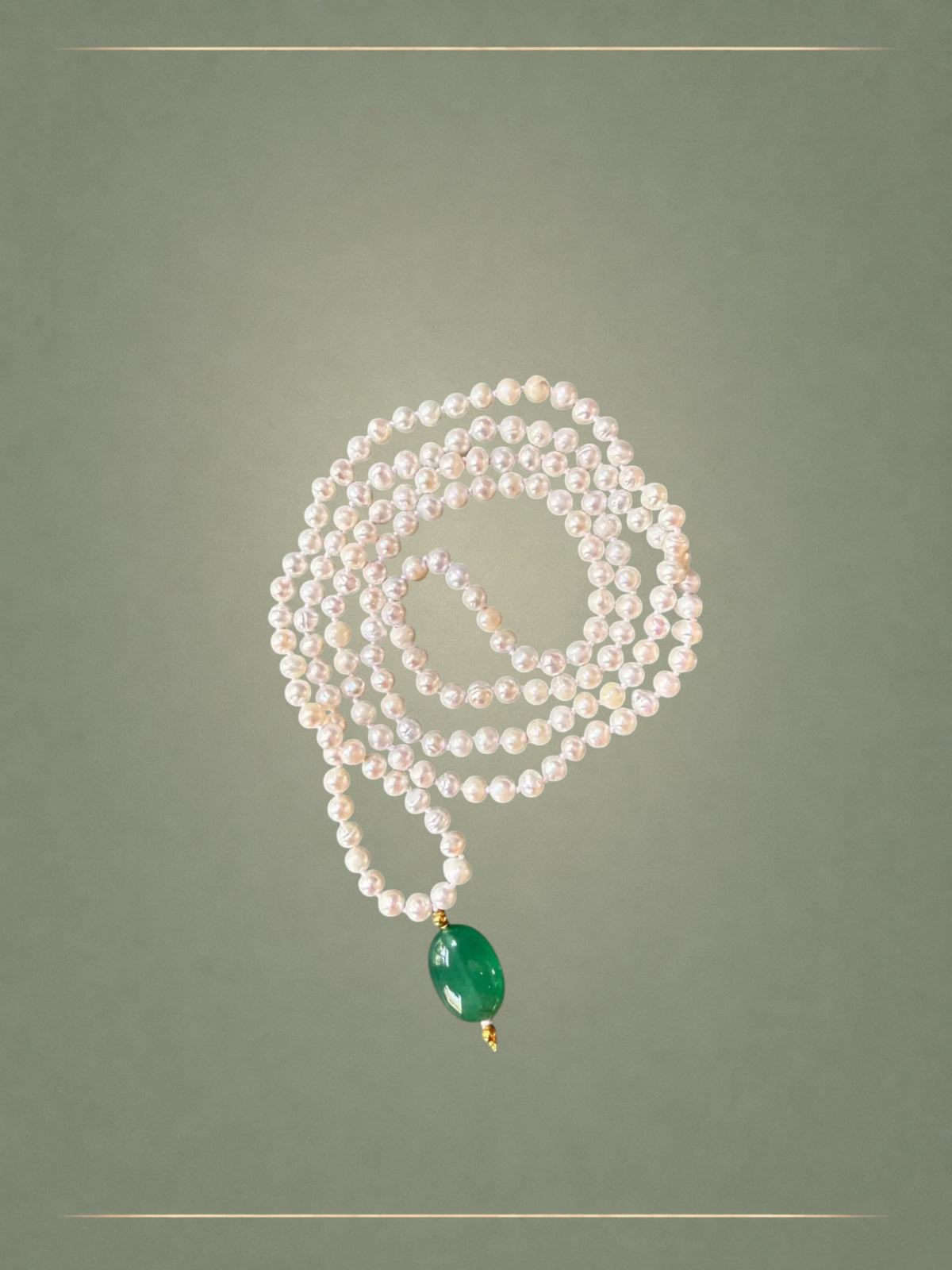 Infinite Emerald Drop Necklace