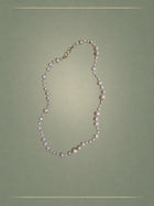 The Lustre Green Thread & Gold Eucalyptus Necklace