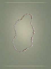 The Lustre Green Thread & Gold Eucalyptus Necklace