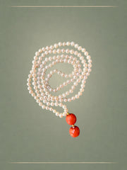 Infinite Coral Drop Necklace