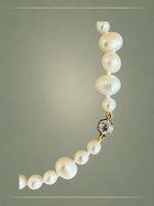 Silk Pearl & Diamond Bracelet