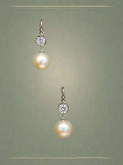 Luminary South Sea Pearl, Diamond & Gold Hoop Earrings