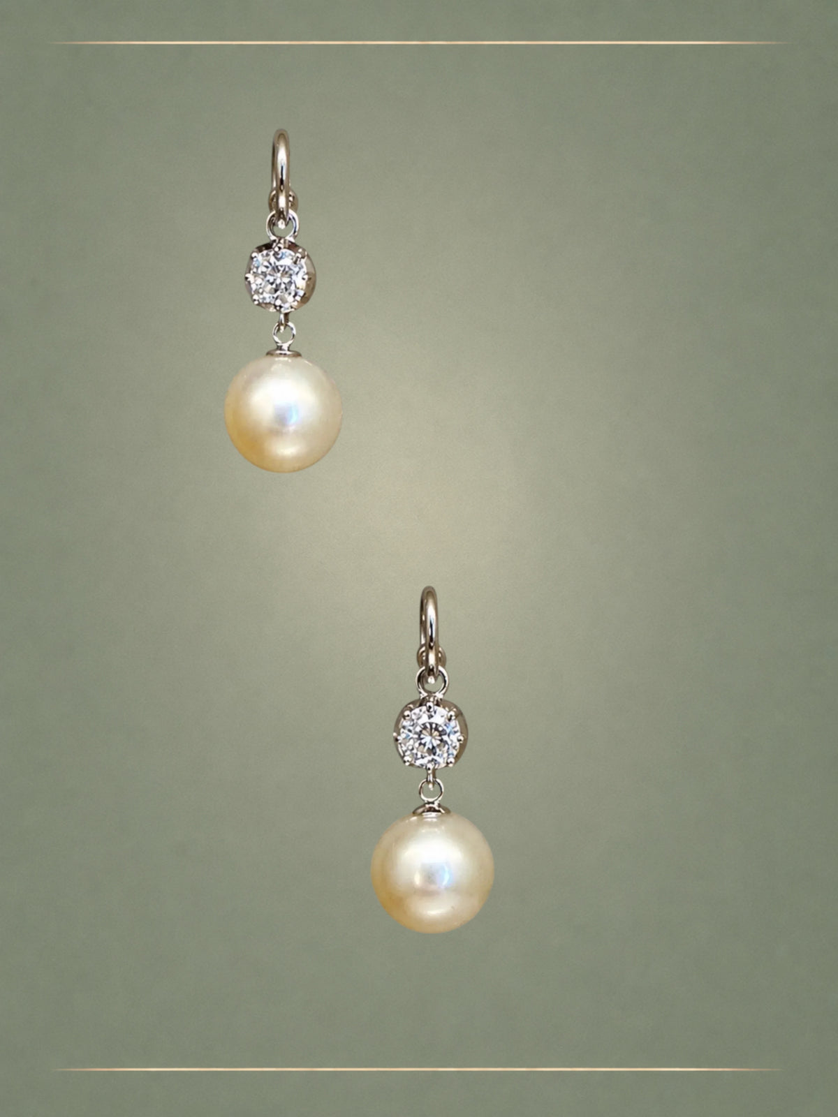 Luminary South Sea Pearl, Diamond & Gold Hoop Earrings