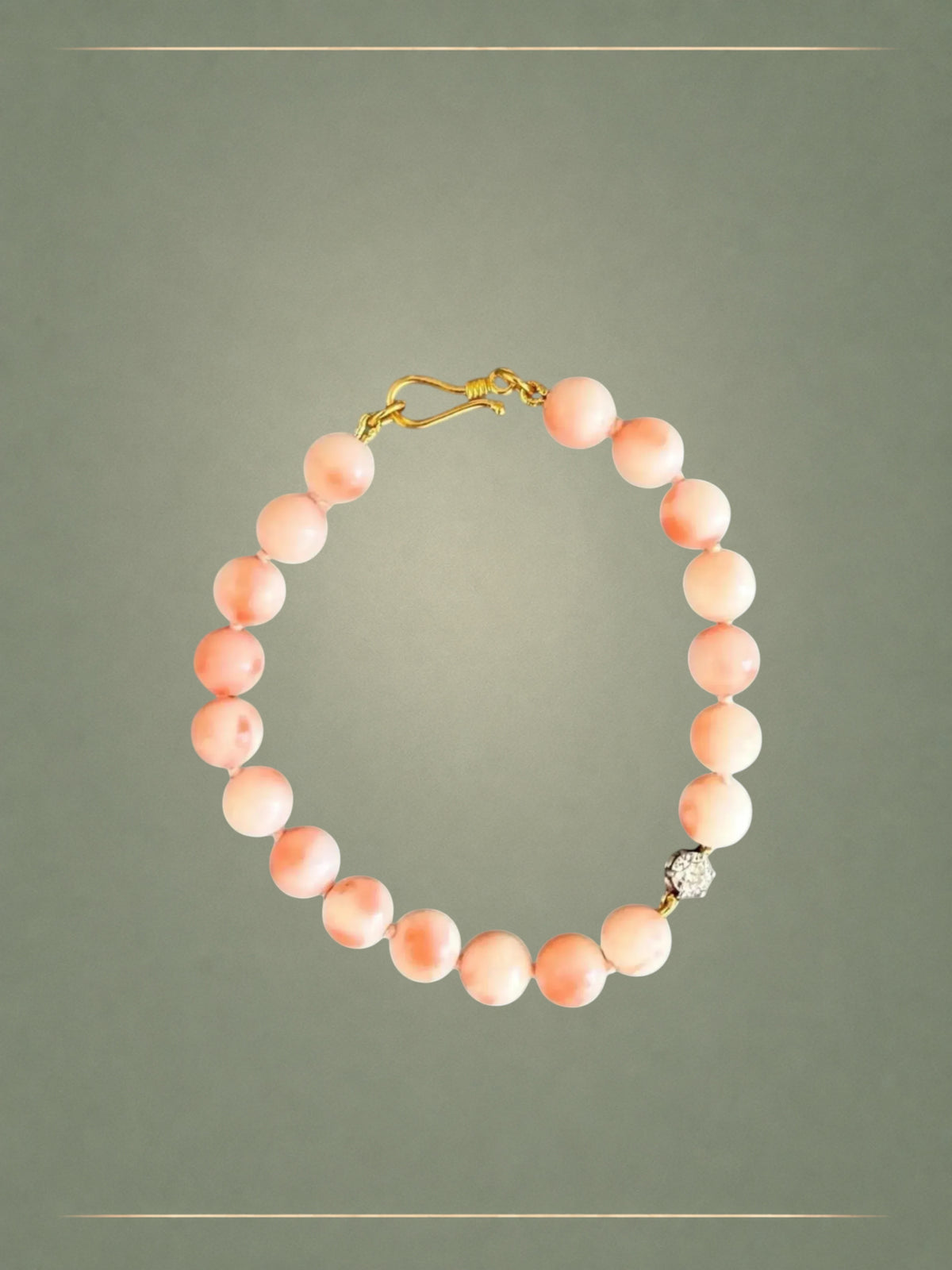 Angel Skin Coral & Ice Bracelet