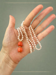 Infinite Coral Drop Necklace