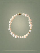 Silk Pearl & Diamond Bracelet