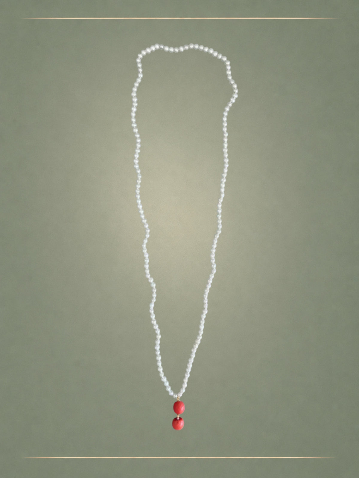 Infinite Coral Drop Necklace