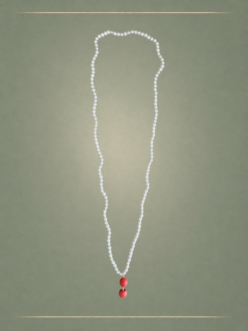 Infinite Coral Drop Necklace